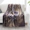 Hastings Home Sherpa Fleece Throw Blanket with Wolf Print Pattern, Lightweight Hypoallergenic for Adults and Kids 990643PIX - alternate 2